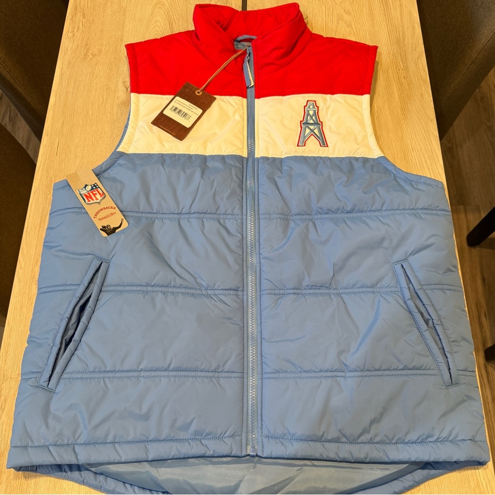 Throwback Oilers Puffer Vest